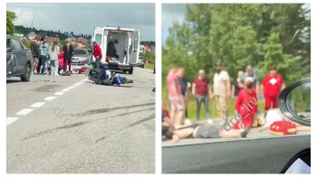 Біля Трускавця зіткнулися авто та мотоцикл