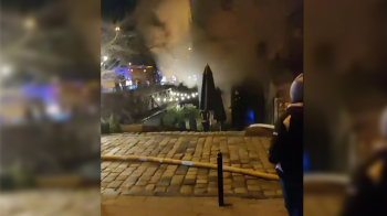 Вночі у Реберні під Арсеналом у центрі Львова спалахнула пожежа