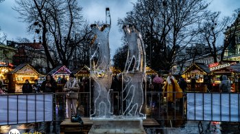 У Львові триває конкурс льодових скульптур