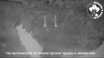 Скріншот з відео удару ССО по росіянах на окупованій Херсонщині