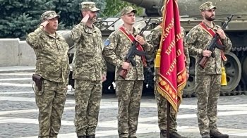 Бригада територіальної оборони з Львівщини отримала Бойовий прапор