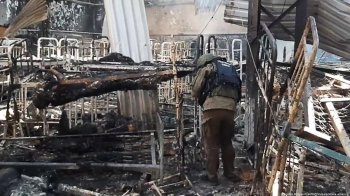 Окупанти обстріляли Оленівку знову та звинуватили у цьому ЗСУ