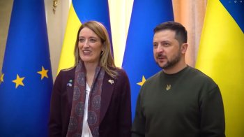 Володимир Зеленський з Робертою Мецолою