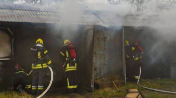 Через пожежу в гаражному кооперативі у Золочеві ледь не згоріло сім сусідніх боксів