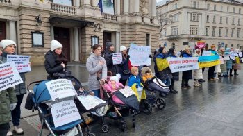 Мітинг за демобілізацію у Львові, 28 січня 2024, фото «Суспільного»