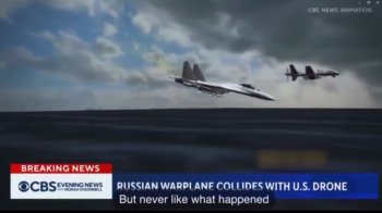 Американський телеканал змоделював відео, як російський винищувач міг підбити безпілотник США