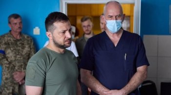 Володимир Зеленський відвідав одну з лікарень Львівщини