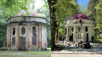 У Стрийському парку облаштовують «П’яну вишню» у давній ротонді: в соцмережах спалахнули суперечки