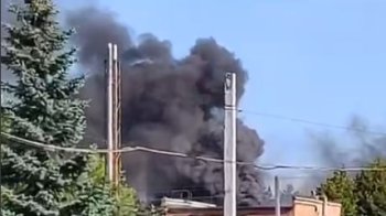 У Львові поблизу перехрестя Стрийська — Наукова зайнялася пожежа в будівлі (відео)