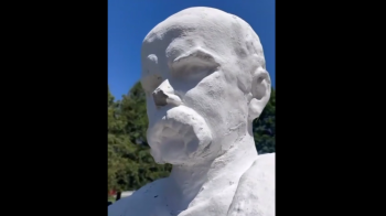 На Львівщині чоловік сокирою пошкодив скульптуру Божої Матері та пам'ятник Шевченку