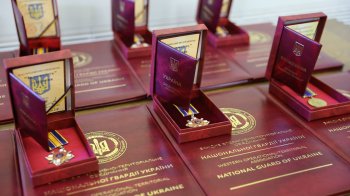 Родинам загиблих нацгвардійців зі Львівщини вручили ордени та медалі