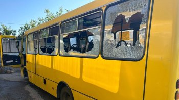 У Нікополі росіяни скерували дрон на автобус з людьми
