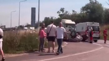 ДТП в Стрию: одне з легкових авто перевернулось на дах