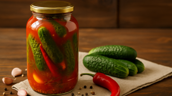 огірки з кутчупом чилі