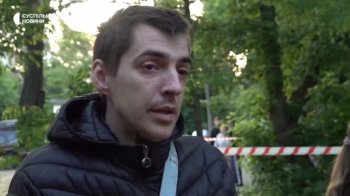 «Укриття було закрите» — чоловік, чия дружина загинула під час ранкової ракетної атаки на Київ (відео)
