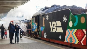 Різдвяний ретро-потяг. Фото: The Village Україна