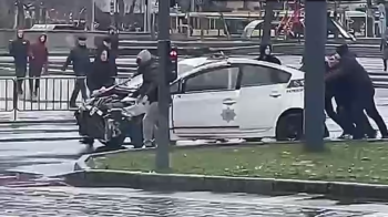 Львівська політехніка пояснила, звідки у її студентів взялося розбите поліцейське авто