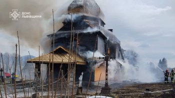 пожежа у церкві у селі Сможе Стрийського району на Львівщині