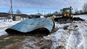 Від сильних морозів у селі на Львівщині впала водонапірна вежа