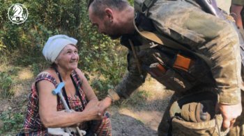 Евакуація цивільних мешканців із Роботино