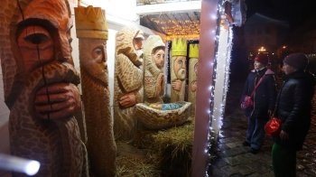 У Львові встановили різдвяну шопку (фото)
