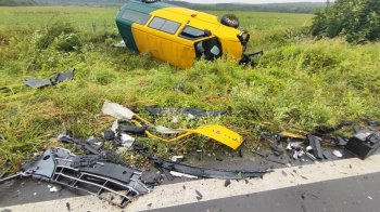 На Львівщині п’яний водій мікроавтобуса виїхав на зустрічну смугу: