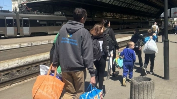 Евакуйовані діти із Запоріжжя.