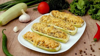 фаршировані кабачки в духовці