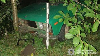 Підліток з Львівщини викрав автомобіль і врізався на ньому в дерево на Тернопільщині