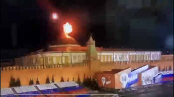 Атака безпілотника на Кремль: з’явилося відео із моментом удару