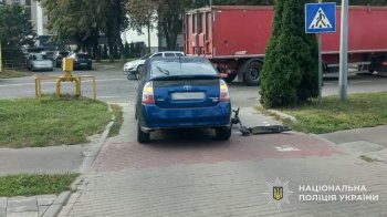 20-річна водійка самоката потрапила у лікарню через ДТП у Львові