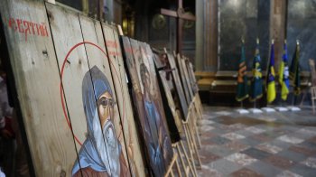 У Львові відкрили виставку ікон, написаних на ящиках з-під набоїв