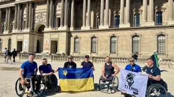 Українські ветерани, що проходять реабілітацію у Львові здолали Паризький марафон