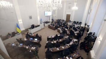 Сесійна зала Львівської міськради Фото: Роман Балук