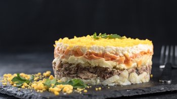 мімоза салат з сардиною