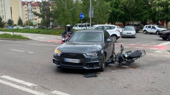 У Львові 23-річний водій Audi збив мотоцикліста