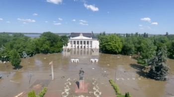 Фото: Скрін відео. Центр Нової Каховки