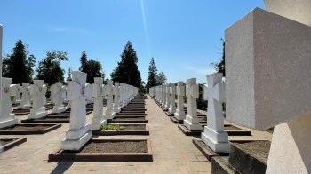 У Стрию на кладовищі відновили хрести Січовим Стрільцям, які зруйнував вандал