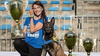 Капітан Нацгвардії та її службова собака перемогли на Чемпіонаті світу з дресирування
