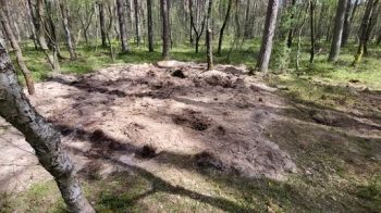 Місце, де знайшли уламки російської ракети