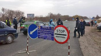 Блокпост на Львівщині, фото умовне