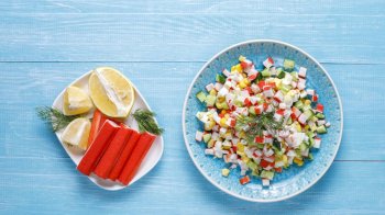 Рецепти салатів із крабових паличок