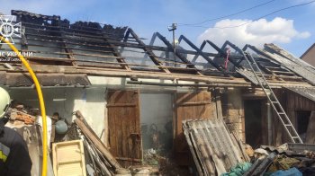 У селі під Львовом сталася пожежа, згоріли дві тонни сіна