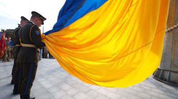 Урочисте підняття державного прапора у Львові