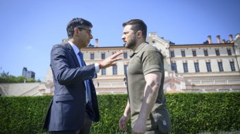 Зеленський та Сунак. Фото сайт ОП