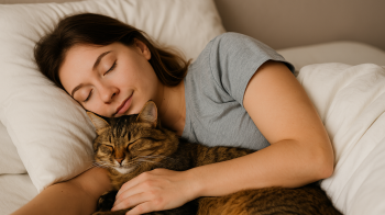 чому не можна спати з котом