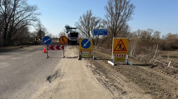 Ремонт дороги між Дрогобичем і Самбором: встановили тимчасові знаки