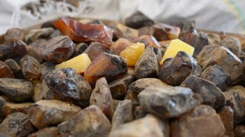 Двох 39-річних українських машиністів викрили на контрабанді необробленого бурштину, фото bieszczadzki.strazgraniczna.pl