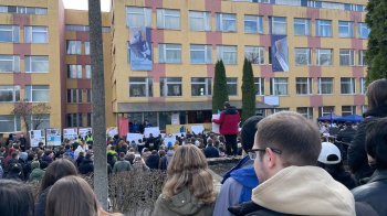 Акція протесту студентів УАД