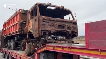 Знищена сільськогосподарська техніка. Скриншот із відео